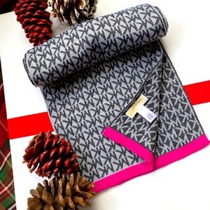 Michael Kors gray/pink scarf